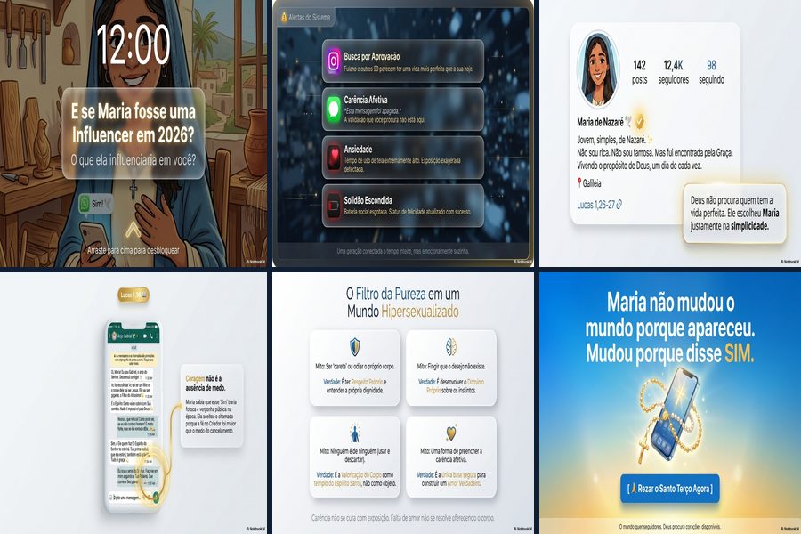 Slides da pregação Maria Influencer 2026